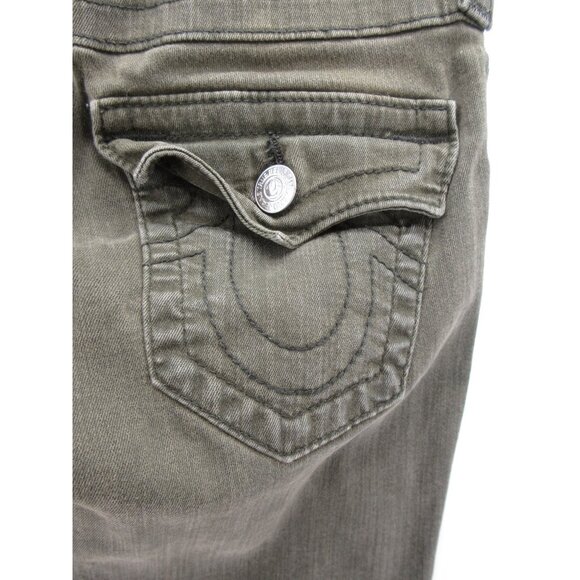 True Religion Jeans 25 Olive Legging Skinny Denim Stretch Lyocell * - Picture 10 of 14